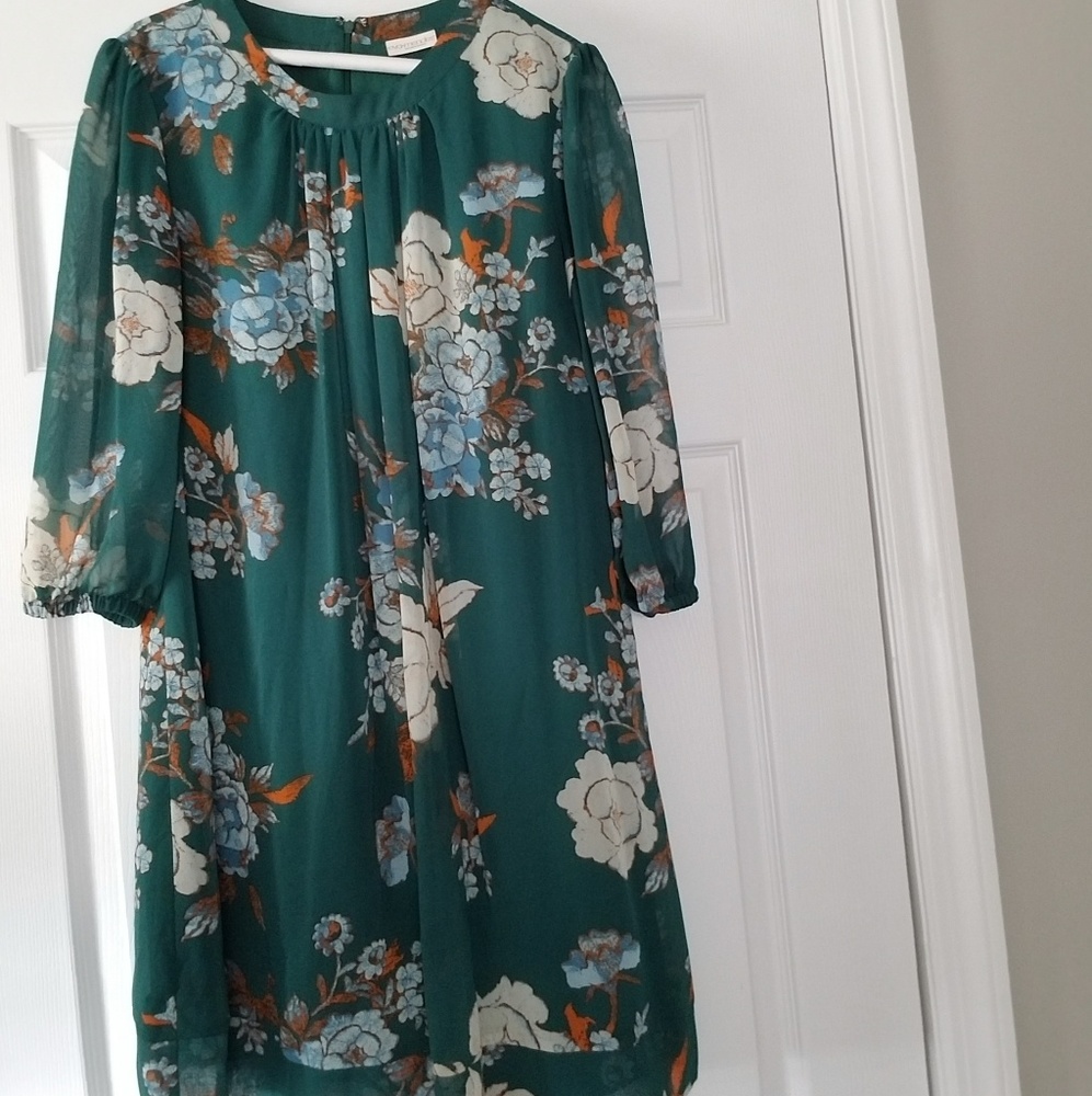 Eva Mendes teal dress